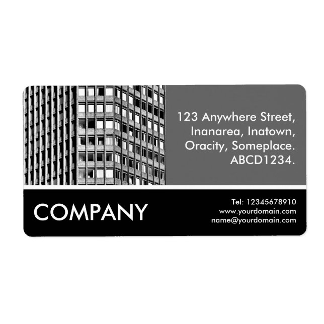 Business Photo - Office Block Label (Front)