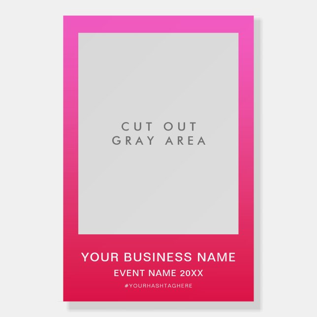 Business Photo Selfie Frame Foam Board (Front)