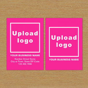 Business Pink Enclosure Card
