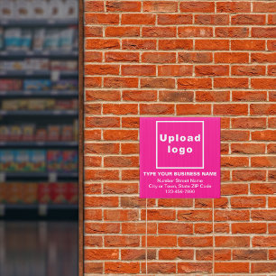 Business Pink Small Square Yard Sign