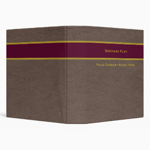 Business Plan with Custom Company Name binder