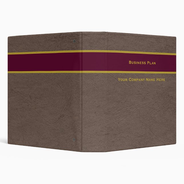 Business Plan with Custom Company Name binder (Background)