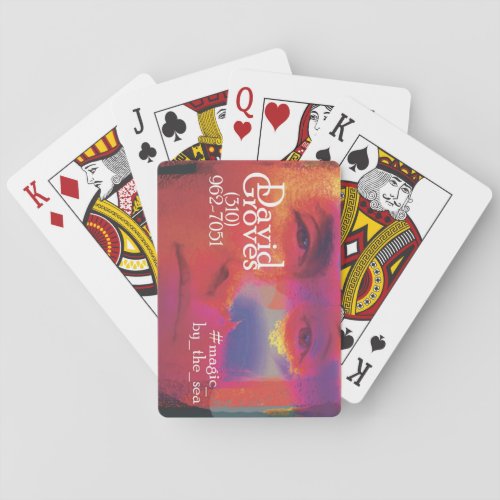Business PR DAVID GROVES MAGICIAN classic Poker Cards