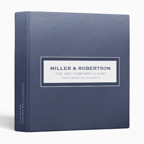 Business Presentation Binder