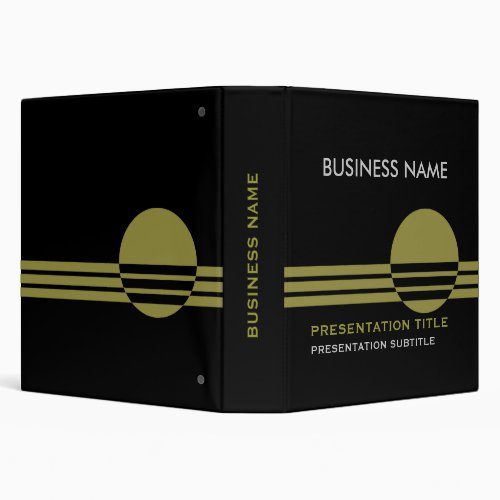 Business Presentation Binders black olive green