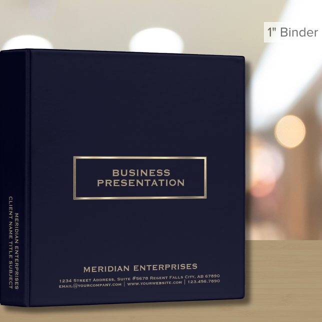 Business Presentation Custom Text 3 Ring Binder (Creator Uploaded)