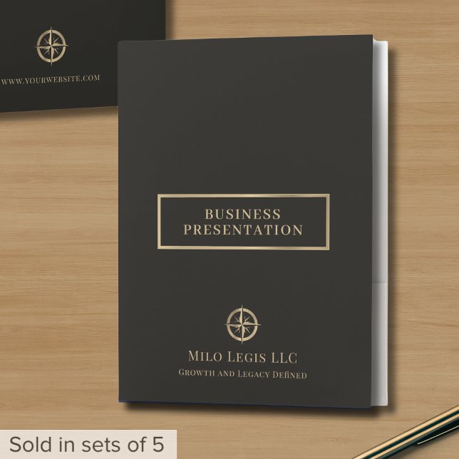Business Presentation Folder Custom Logo (Creator Uploaded)