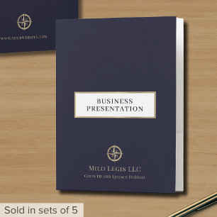 Business Presentation Folder with Custom Logo