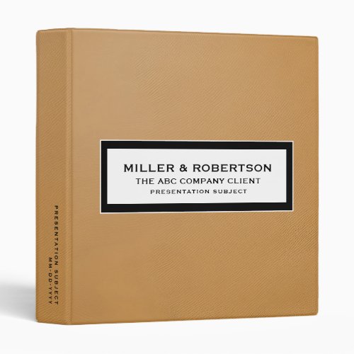 Business Presentation Portfolio Binder