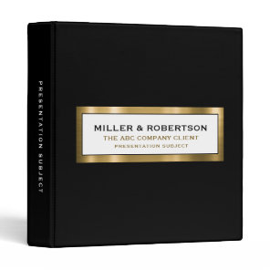 Business Presentation Portfolio Book 3 Ring Binder