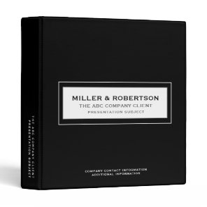 Business Presentation Portfolio Book Binder