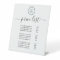 Business Price List with Logo Pedestal Sign