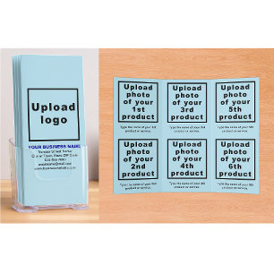 Business Products and Brand Light Blue Tri-fold Brochure