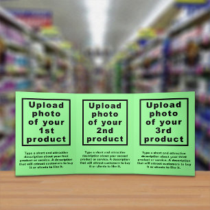 Business Products Light Green Trifold Card