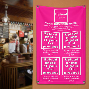 Business Products on Pink Portrait Banner