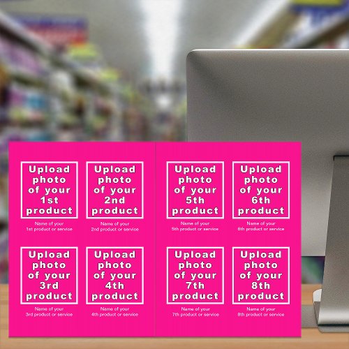 Business Products or Services on Pink Big Card