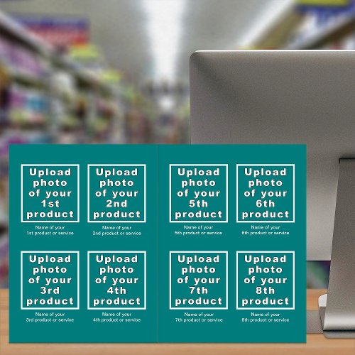 Business Products or Services on Teal Green Big Card