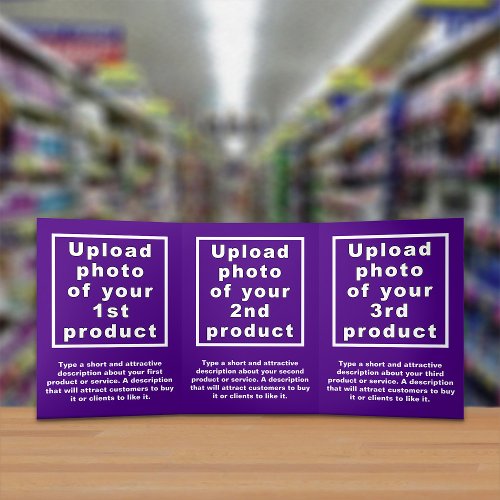 Business Products Purple Trifold Card