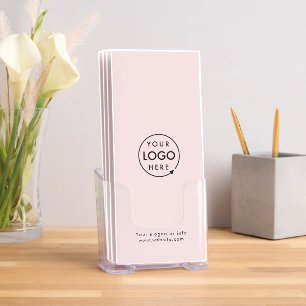 Business Professional Blush Pink Trifold Brochures