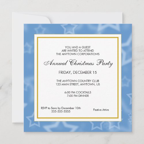 Business Professional Christmas Party Invitation