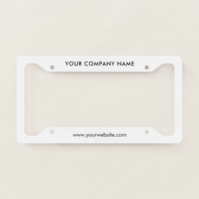 Business Professional Company  License Plate Frame (Front)