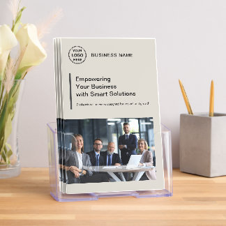 Business Professional Custom Logo Bi-Fold Brochure