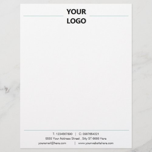 Business Professional Design Letterhead with Logo