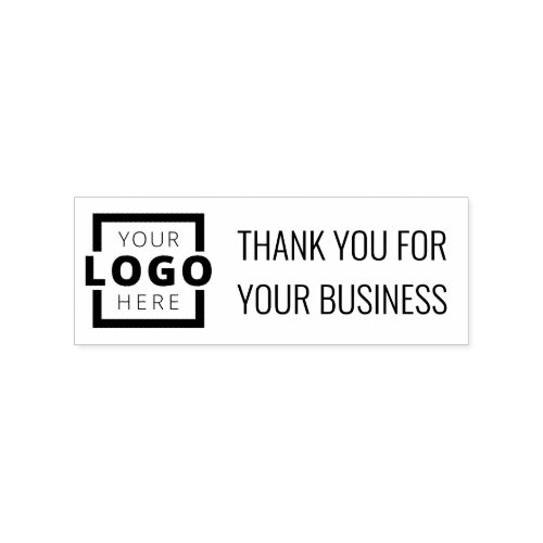 Business Professional Logo Promotional Thank You Rubber Stamp