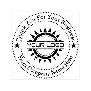 Business Professional Logo Thank you Self-inking Stamp