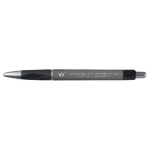 Business Professional Minimalist Monogram Pens