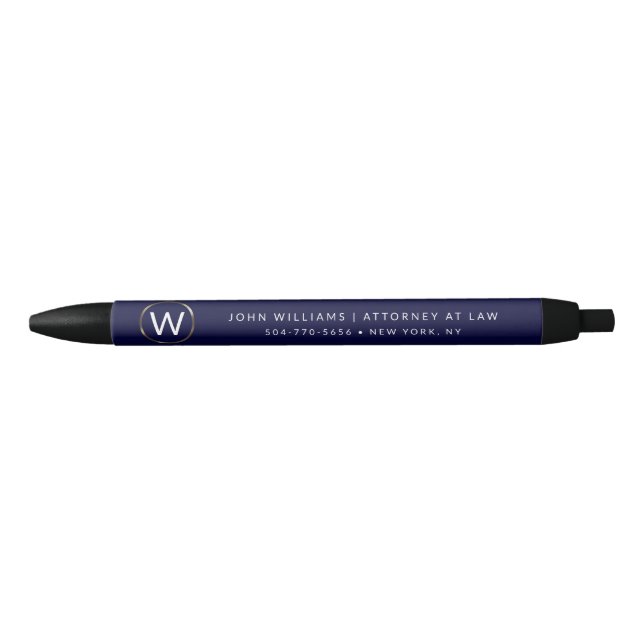 Business Professional Minimalist Monogram Pens (Front)