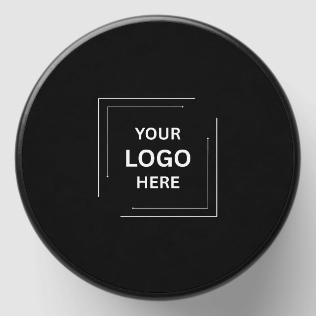 Business Professional Modern Black Custom Logo  Mini Candle Favors (Front)
