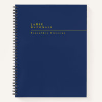 Business Professional Modern Navy Blue and Gold