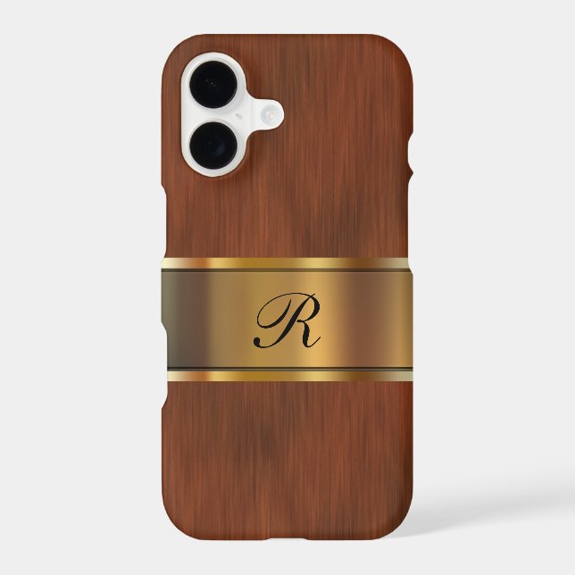 Business Professional Monogram Iphone Case (Back)