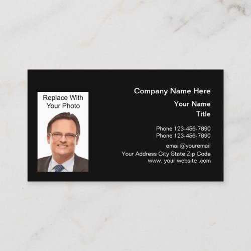 Business Professional Photo Template Business Card