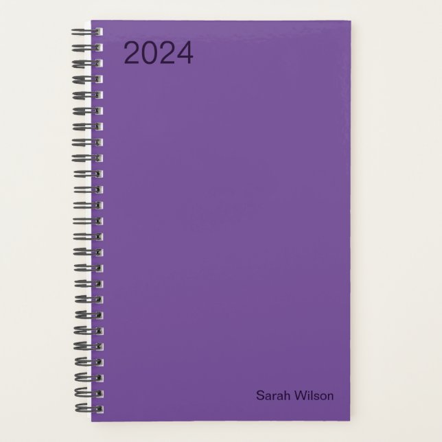 Business Professional Plum  Planner (Front)
