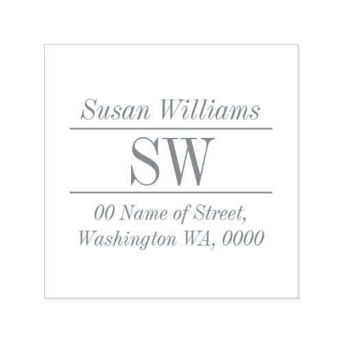 Business professional return address label self_inking stamp