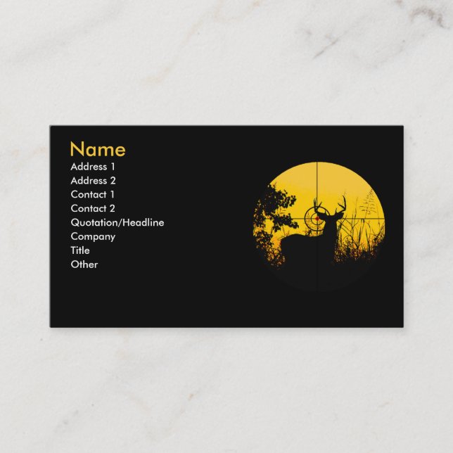 Business Profile Card (Front)