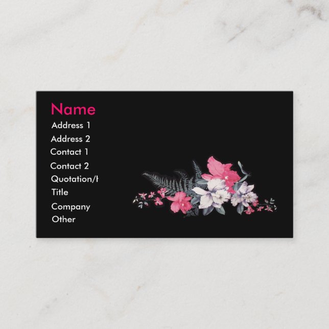 Business Profile Card (Front)