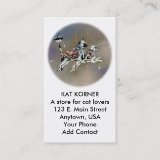 Business - Profile Card, Carousel Cats Card
