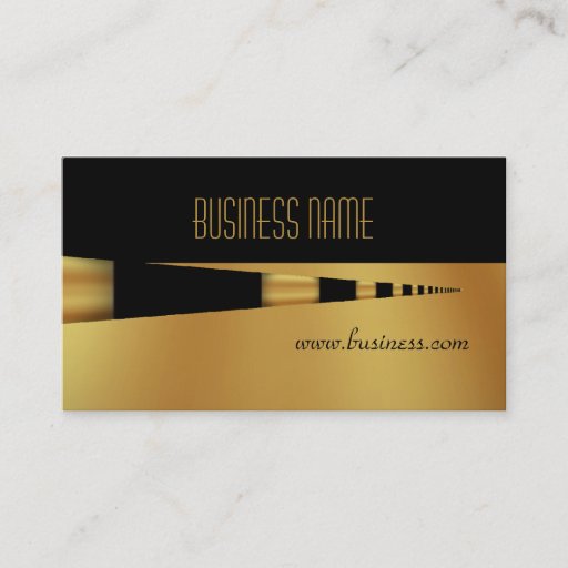 Customizable Business Profile Card Yellow Gold Pen Black Business Cards