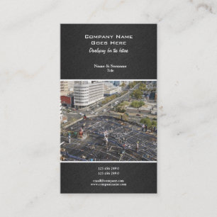 Business profile property construction development card