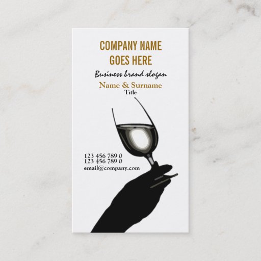 Customizable Business profile winemaker sommelier wine business card