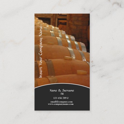 Customizable Business profile winery cellar vineyard grape business card