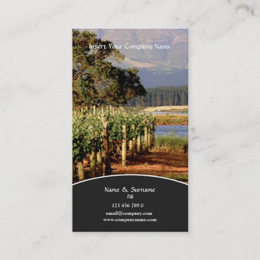 Customizable Business profile Winery vineyard grape Business Cards