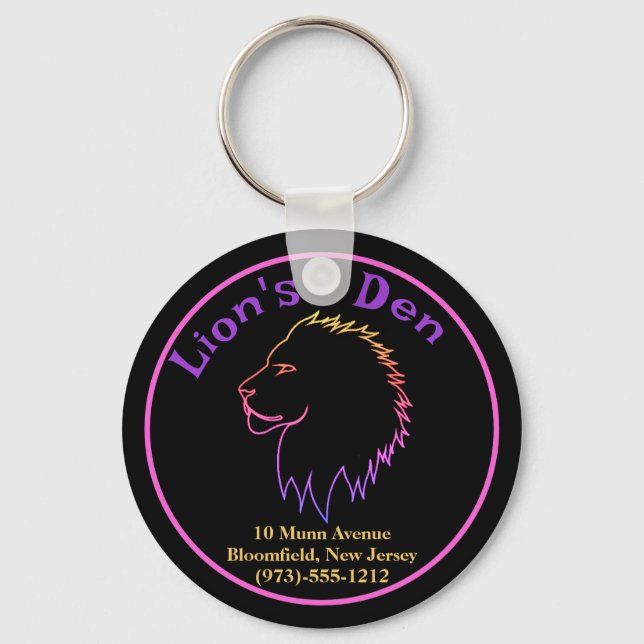 Business Promotion Metal Keychain (Front)