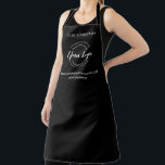 Business Promotion Personalized Custom White Logo  Apron<br><div class="desc">Enhance your professional image and promote your business with these customizable white logo aprons. Perfect for various industries and occasions, these aprons allow you to showcase a name with your logo, website and social media handle and create a cohesive and branded look for your staff or corporate event. Whether you...</div>