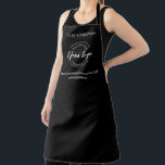 Business Promotion Personalized Custom White Logo  Apron<br><div class="desc">Enhance your professional image and promote your business with these customizable white logo aprons. Perfect for various industries and occasions, these aprons allow you to showcase a name with your logo, website and social media handle and create a cohesive and branded look for your staff or corporate event. Whether you...</div>