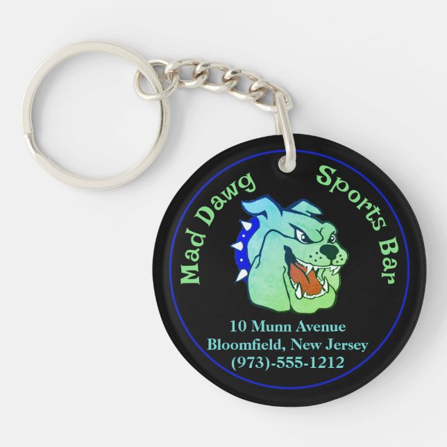 Business Promotion Round Keychain (Front)