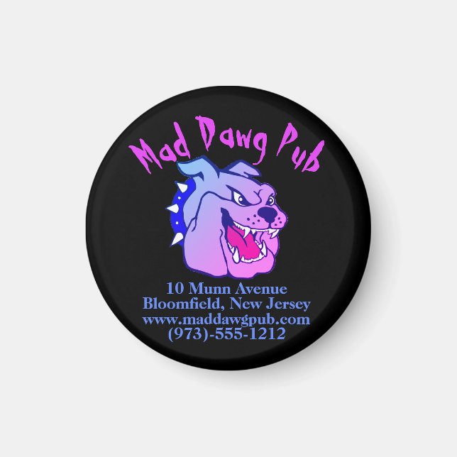 Business Promotion Round Magnet (Front)
